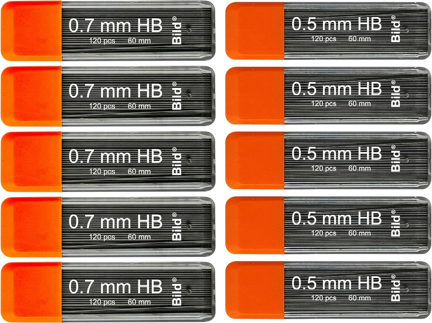 Bild Premium Mechanical Pencil Lead Refills (HB Mega Mix, 5&7)