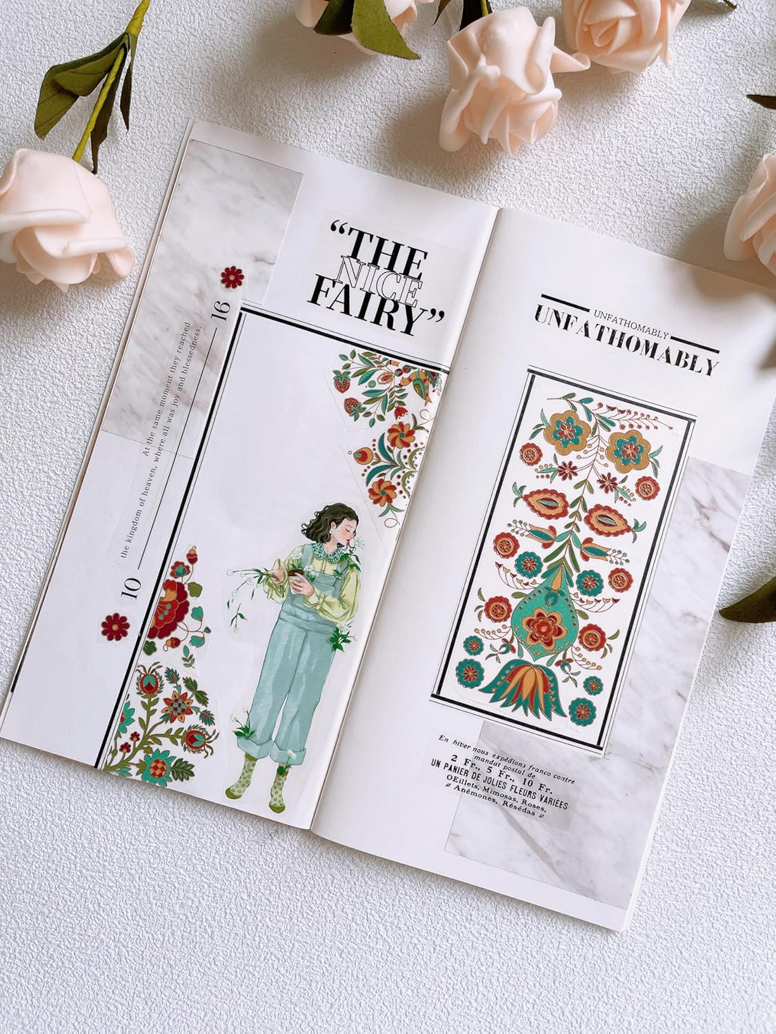 WT First Encounter Wide Washi Tape, Single Roll, Original Designs, Fashion Girls Decorative Tape, Modern Character Figures for Journaling, Bujo Planner Supplies, DIY Paper Tape