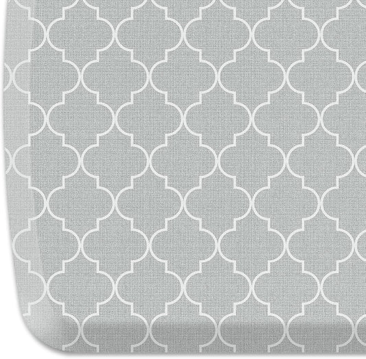 GelPro Elite Trellis Light Grey Kitchen Comfort Mat, 20" x 36