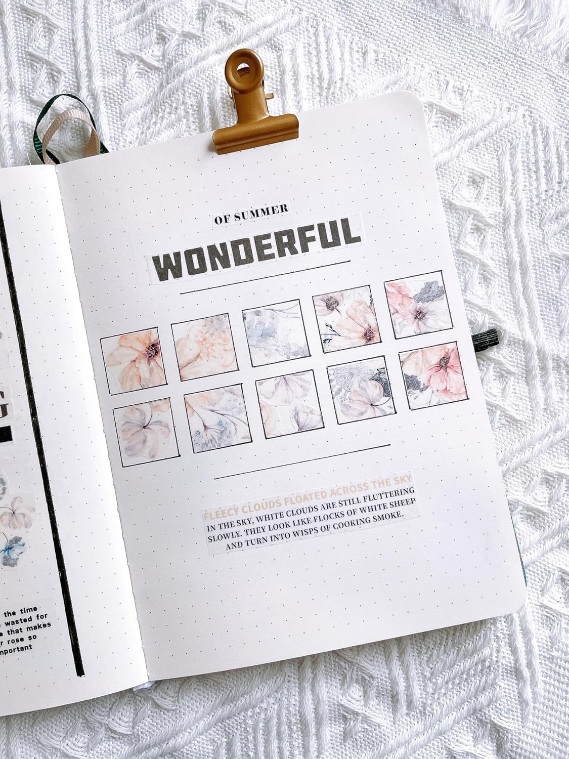 WT Frostbloom Wide PET Tape, Single Roll, Original Floral Designs, Winter Flowers, Clear Transparent Adhesive Tape for Junk Journals, Scrapbooks, Bujo, Planners, DIY Crafts, Art Stationery