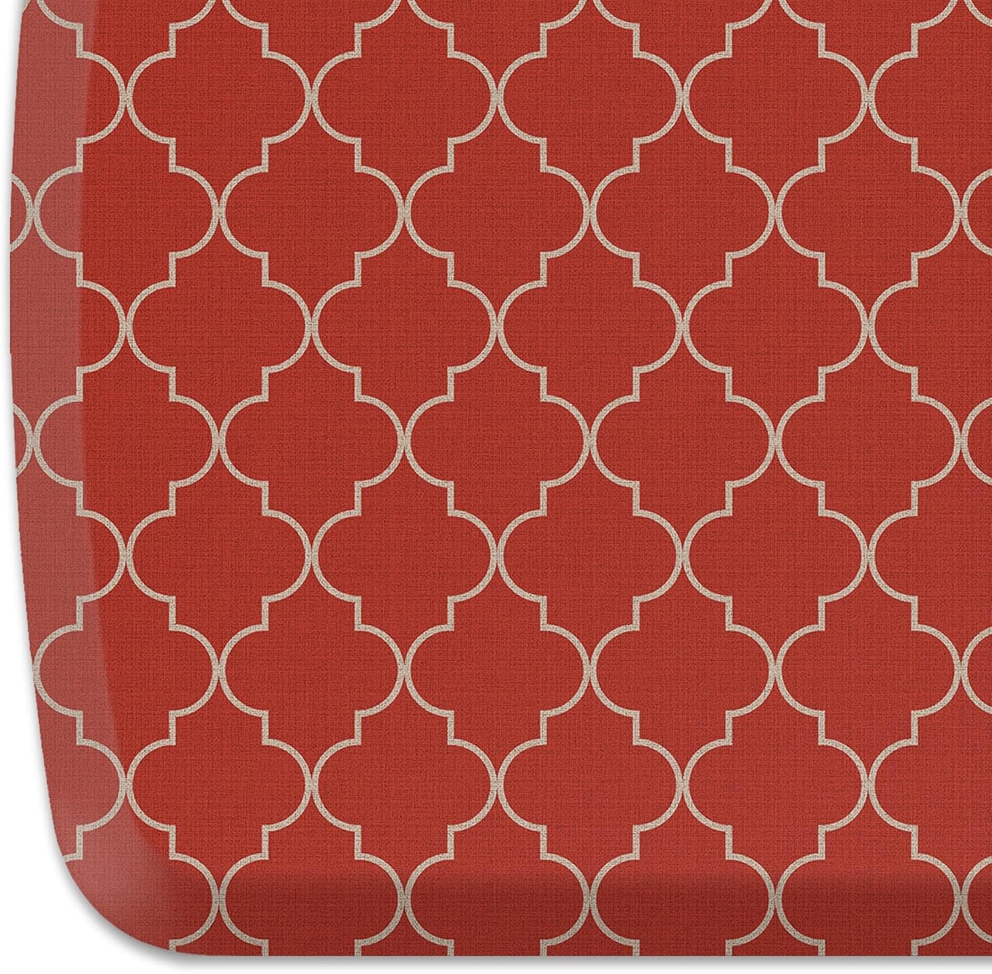 GelPro Elite Premier Anti-Fatigue Kitchen Comfort Floor Mat, 20x72, Trellis Red Chile Stain Resistant Surface with Therapeutic Gel and Energy-Return Foam for Health & Wellness
