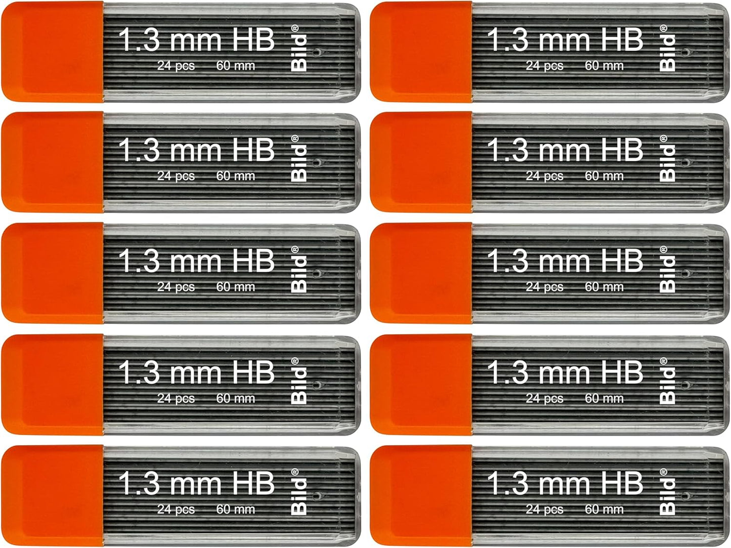 Bild Premium 1.3 mm Mechanical Pencil Lead Refills HB #2 (HB Mega, 1.3 mm)