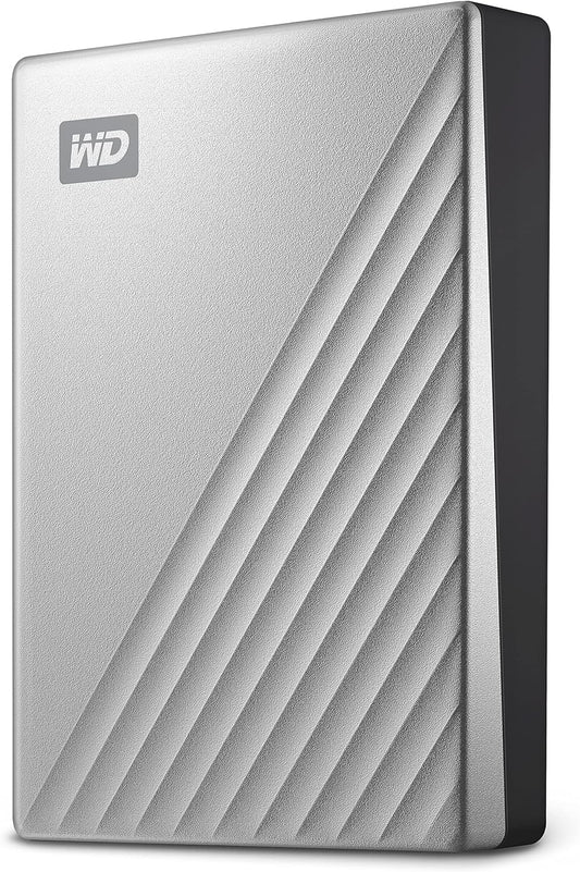 Western Digital 2TB My Passport Ultra for Mac Silver Portable External Hard Drive HDD, USB-C and USB 3.1 Compatible - WDBPMV0040BSL-WESN