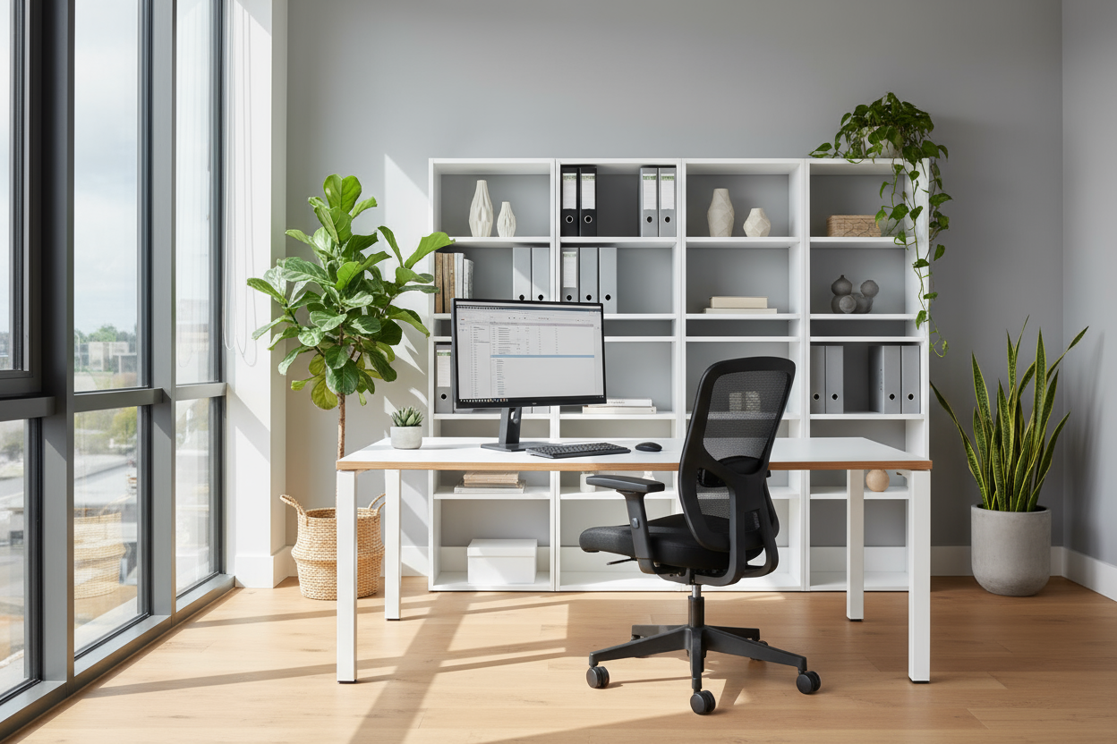 real photo of office